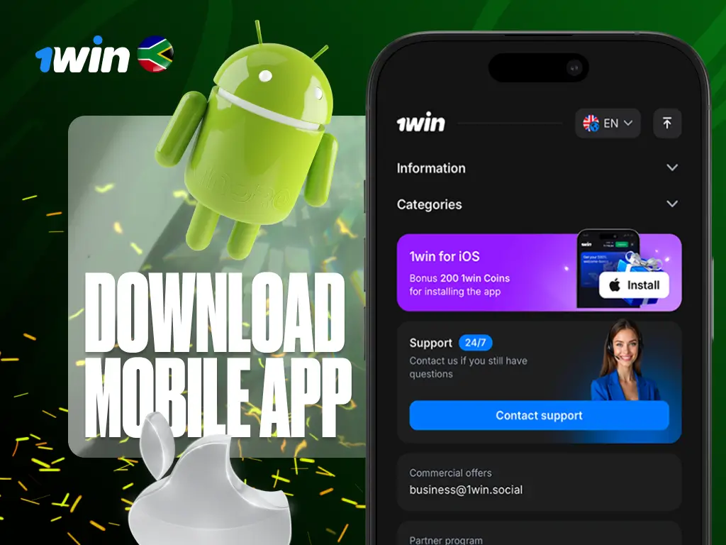 1Win app features and interface